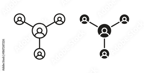Network icons Vector Symbol Design Illustration - for app or web. color editable
