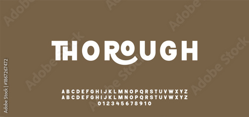 Modern Bold Font. Regular Italic Number Typography urban style alphabet fonts for fashion, sport, technology, digital, movie, logo design, vector illustration