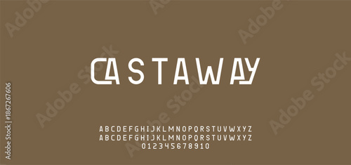 Modern Bold Font. Regular Italic Number Typography urban style alphabet fonts for fashion, sport, technology, digital, movie, logo design, vector illustration