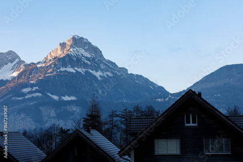 Scenic view of a village ne...