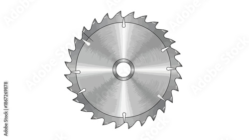 A sharp circular saw blade