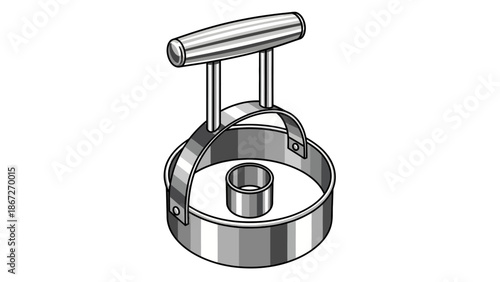 Sharp metal hacksaw blade on white background