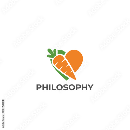 Carrot Heart Philosophy Logo.