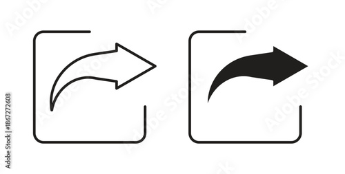 Share icons Vector Symbol Design Illustration - for app or web. color editable