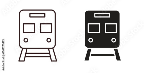 Subway icons Vector Symbol Design Illustration - for app or web. color editable