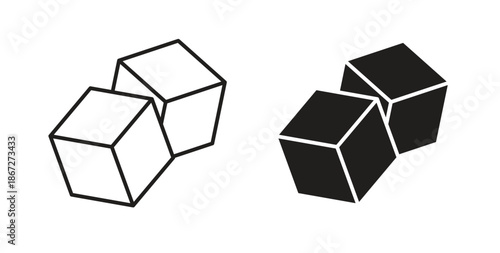 Sugar icons Vector Symbol Design Illustration - for app or web. color editable