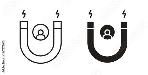 User engagement icons Vector Symbol Design Illustration - for app or web. color editable