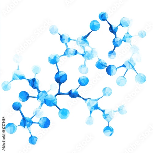Complex Blue Molecular Network, Biochemistry, Medicine and Advanced Scientific Research