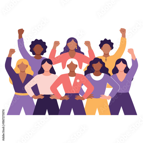 International Women’s Day Concept – Strong Women, Unity & Empowerment