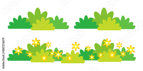 green grass illustration, sustainable grass nature, grass design in flat style	