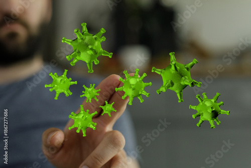 Concept of touching green c...