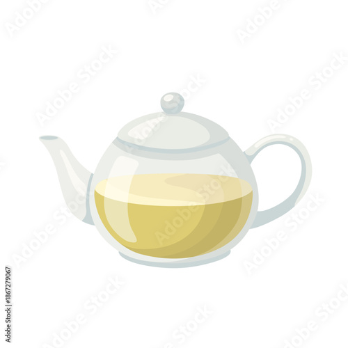 Glass Teapot With Herbal Tea