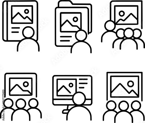 Portfolio viewer and client gallery icons