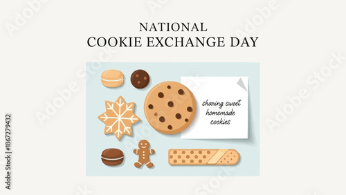 An Assortment of Delicious Cookies for a National Cookie Exchange Day