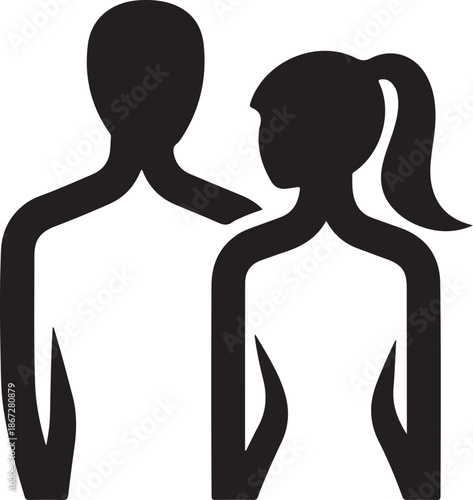 Couple Holding Each Other from Behind

Romantic Couple Silhouette

Love and Togetherness Illustration