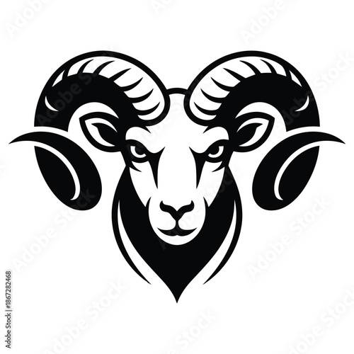 vector illustration of a goat