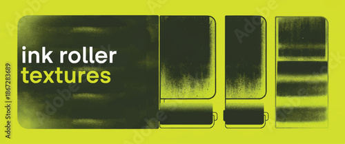 ink roller textures grunge print patterns for graphic design