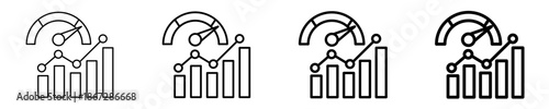 Performance Metrics  Icon Set Different Style Collection
