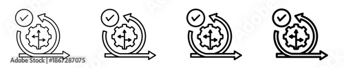 Decision-Making Agility  Icon Set Different Style Collection
