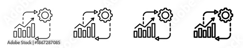 Measuring Change Impact  Icon Set Different Style Collection
