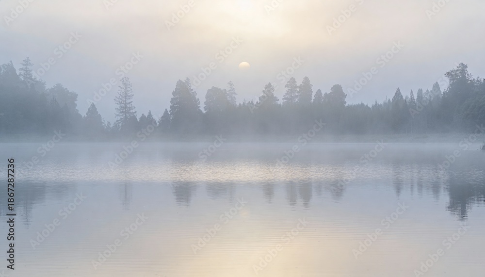 Fototapeta premium morning mist over the river