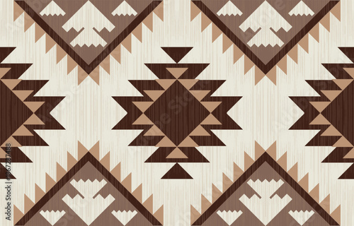 Seamless geometric ethnic pattern. Native American ethnic design, Southwestern decor design for background ,curtain, carpet, wallpaper, clothing, wrapping, Batik.