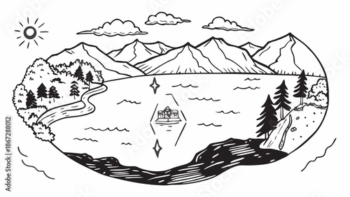 Very beautiful view of Hintersee Lake in the Bavarian Alps, Germany, near the Austrian border, featuring crystal water, forest reflections, and peaceful alpine scenery in Europe’s heart.