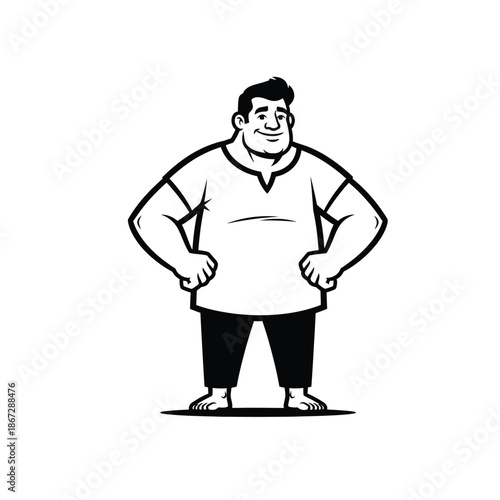 A man with short black hair and a teal sweater waving hello