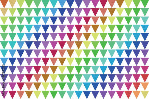 Vibrant multicolored triangular pennant flags pattern on white background for festive decorations and celebrations with colorful and hues and illustration