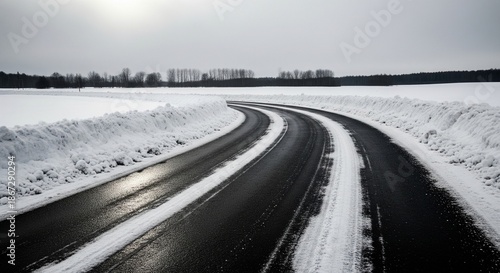 road in snow