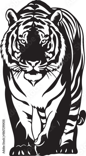 Walking Tiger Illustration

Powerful Tiger Silhouette

Majestic Tiger Artwork