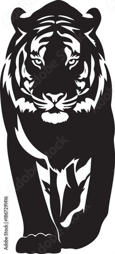 Walking Tiger Illustration

Powerful Tiger Silhouette

Majestic Tiger Artwork