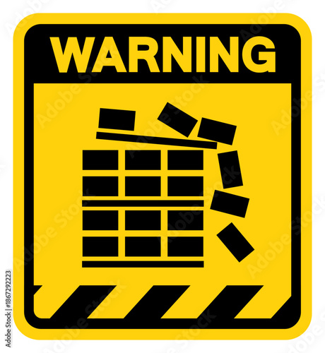 Stack Correctly Warning Sign, Vector Illustration, Isolate On White Background Label.EPS10