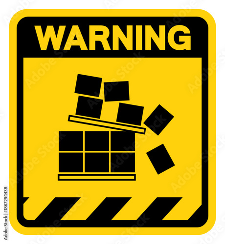 Stack Correctly Warning Sign, Vector Illustration, Isolate On White Background Label. EPS10