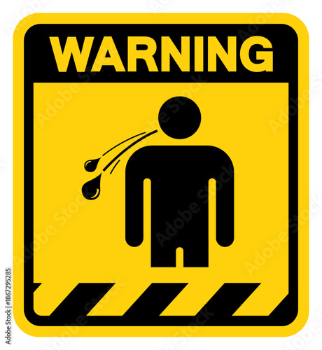 No Spitting Warning Sign, Vector Illustration, Isolate On White Background Label. EPS10