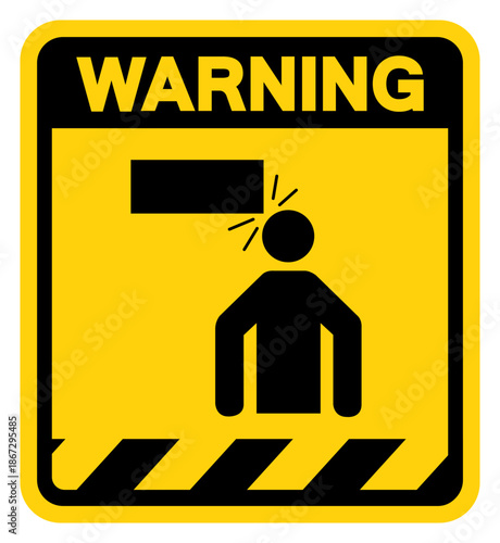 Low Clearance Warning Sign, Vector Illustration, Isolate On White Background Label.EPS10