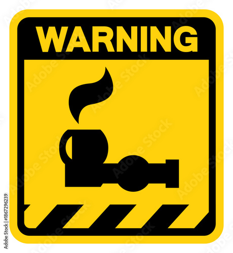 Marijuana Warning Sign, Vector Illustration, Isolate On White Background Label. EPS10