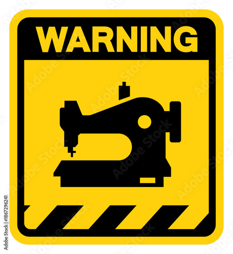 Do Not Disturb The Tailor Warning Sign, Vector Illustration, Isolate On White Background Label. EPS10