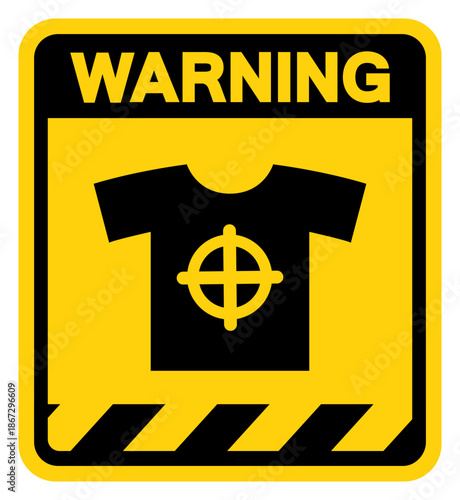 Silk Screen Area Warning Sign, Vector Illustration, Isolate On White Background Label. EPS10