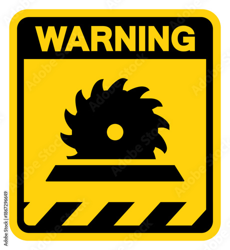 Workers Areamachine Warning Sign, Vector Illustration, Isolate On White Background Label. EPS10