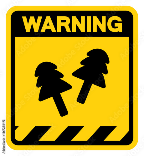 Wear Ear Plugs Symbol Warning Sign, Vector Illustration, Isolate On White Background Label. EPS10