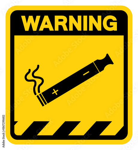 E-Cigarettes Allowed Warning Sign, Vector Illustration, Isolate On White Background Label. EPS10