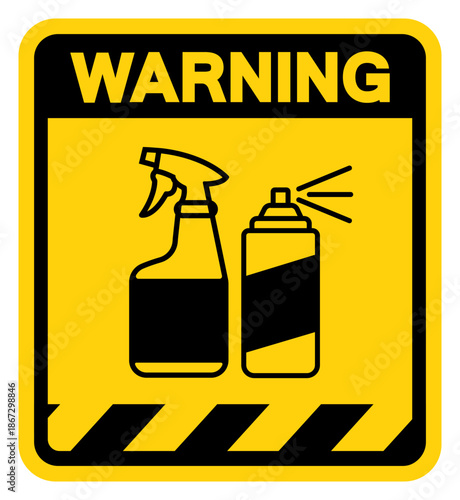 Disinfect Surface Warning Sign, Vector Illustration, Isolate On White Background Label. EPS10