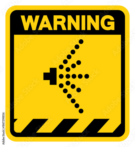 Disinfect After Use Warning Sign, Vector Illustration, Isolate On White Background Label. EPS10