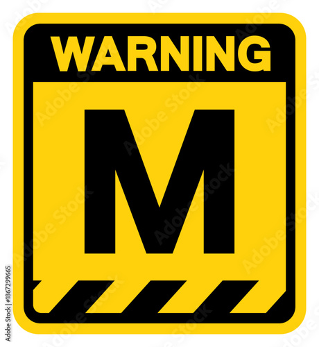 Methane Hazard Warning Sign, Vector Illustration, Isolate On White Background Label. EPS10
