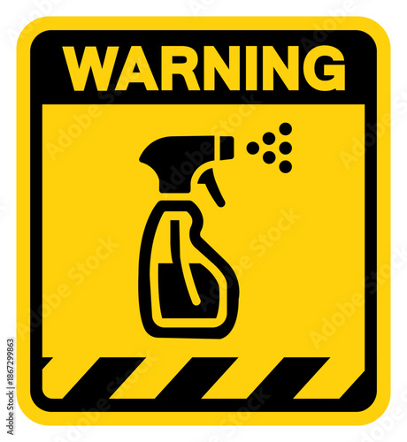 Warning Disinfect After Use Symbol Sign, Vector Illustration, Isolate On White Background Label.EPS10