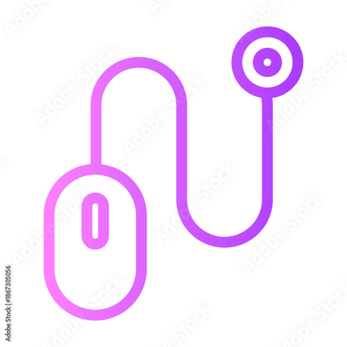 pay per click gradient icon