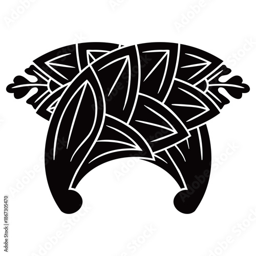 家紋です。違い茗荷といいます。