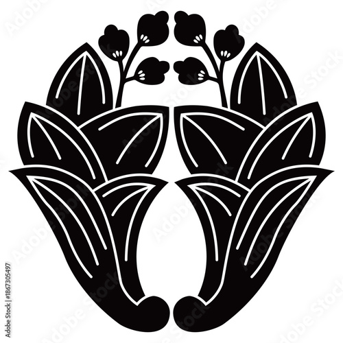 家紋です。稲垣茗荷といいます。