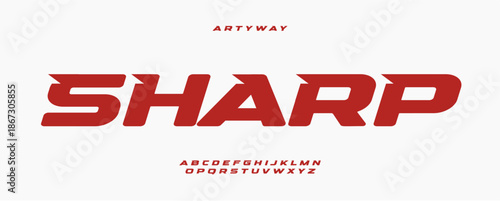 Speed Race Font Logo Alphabet Vector Fast Dynamic Letters Set Typography, Bold Sport Typographic Design for Title Text, Typo Poster Headline, Type Symbol Logotype, Sans Serif Fonts. Vector Typeface